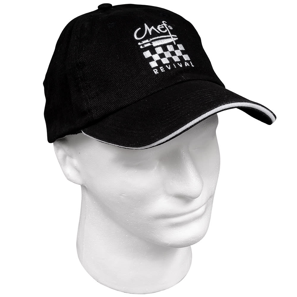 black adjustable baseball cap