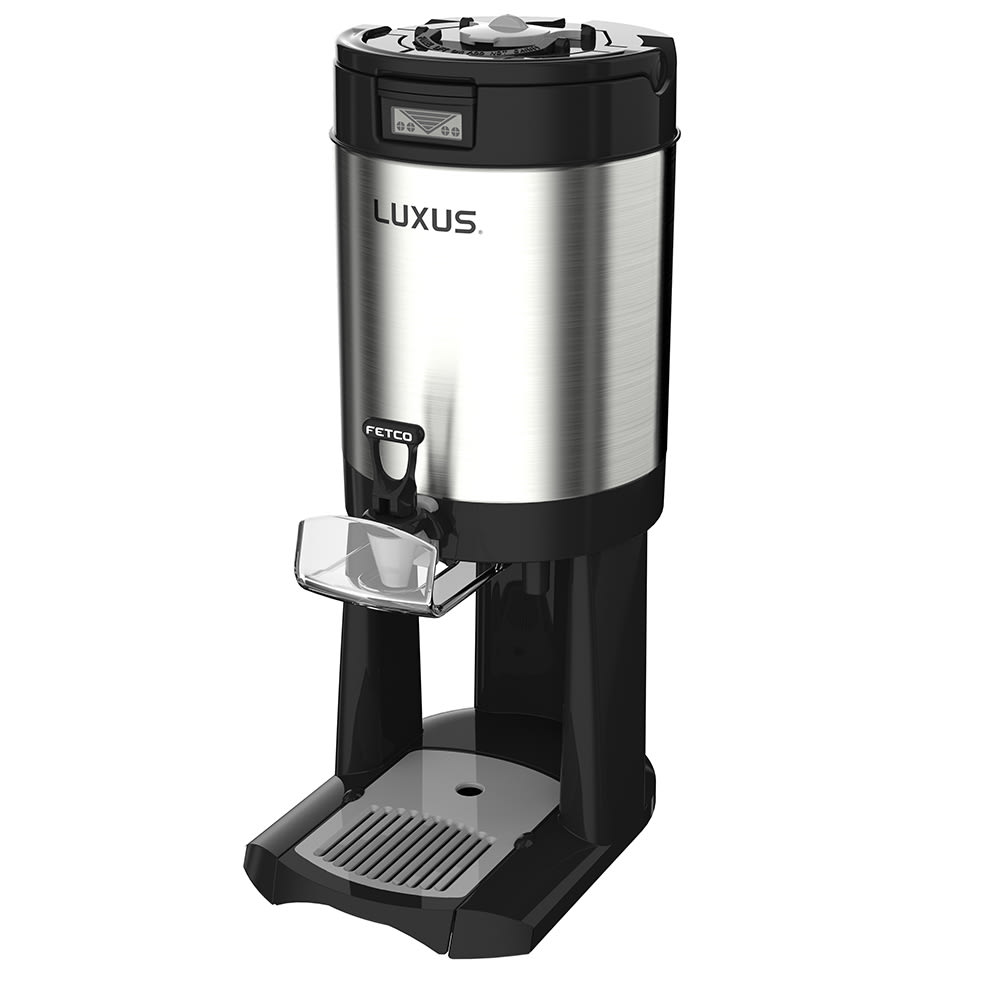 Fetco D449 1 1/2 gal LUXUS® Thermal Coffee Dispenser, Black/Stainless Steel