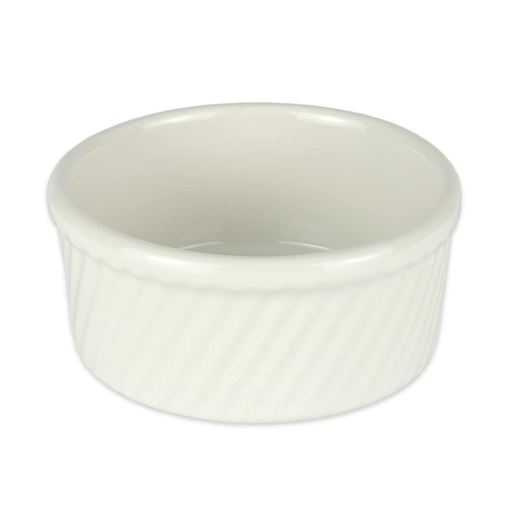 Diversified Ceramics DC501 16 oz Round Souffle Dish Ceramic, White