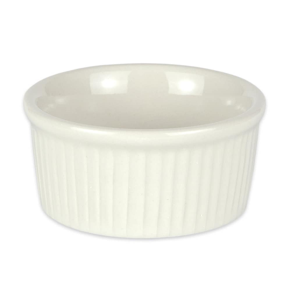 Diversified Ceramics DCI834.5W 4 oz Fluted Ramekin Ceramic, White