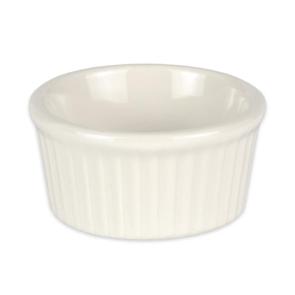 Diversified Ceramics DC844 2 oz Fluted Ramekin Ceramic, White