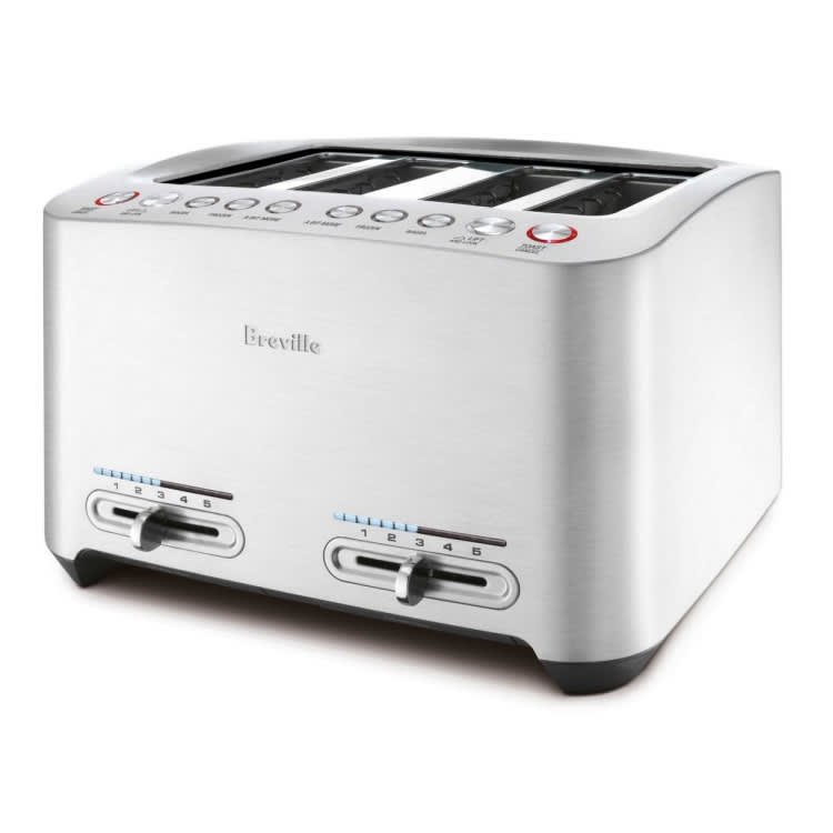Breville BTA840XL 4 Slot Smart Toaster™ w/ Extra Wide Slots, Brushed