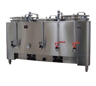 Grindmaster 7306E Automatic Triple 6-gal Coffee Urn w/ Pump Style Brew, Single Wall 120/208/1 V