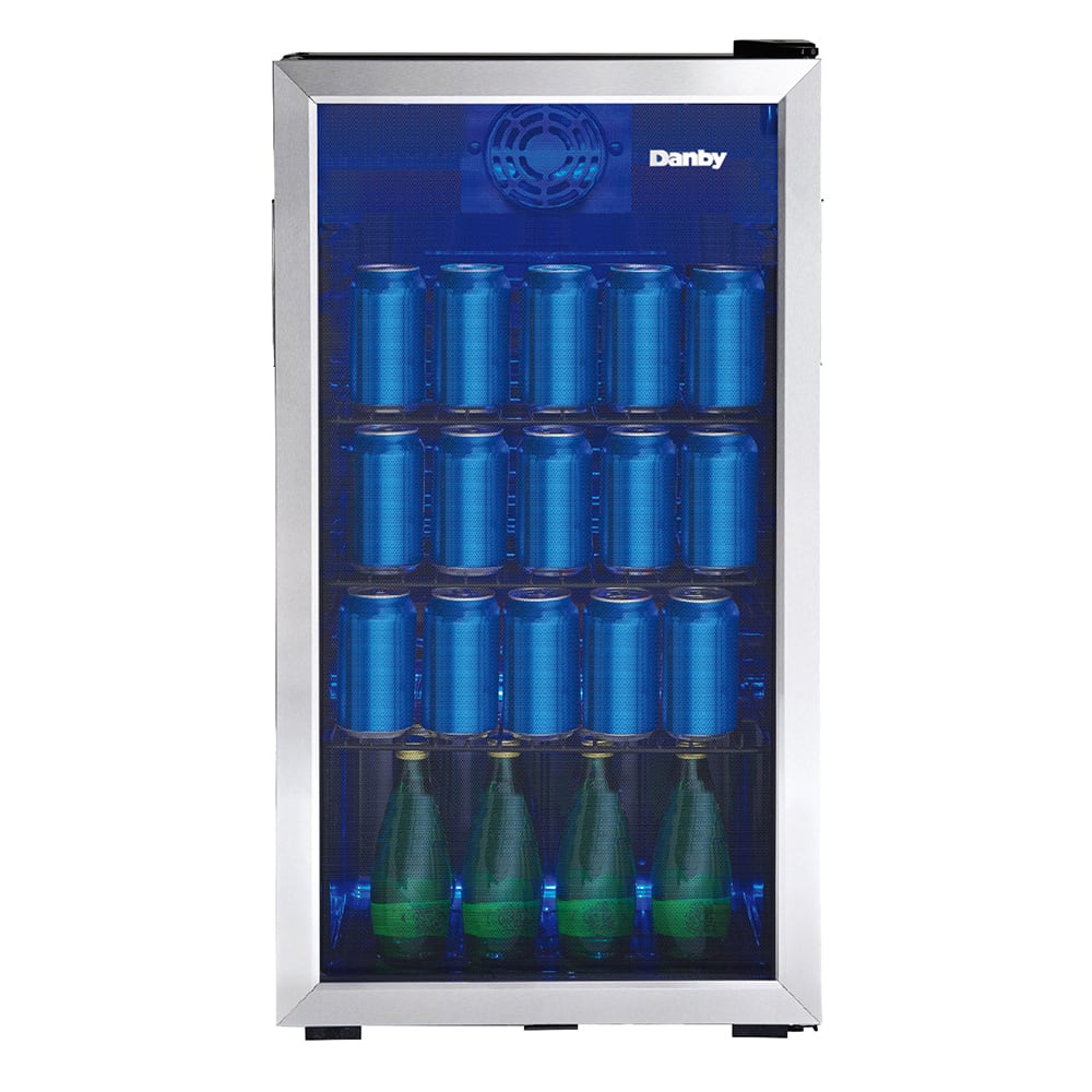 Danby Dbc117a1bssdb 6 3 1 Cu Ft Undercounter Refrigerator W Glass Door Stainless 115v