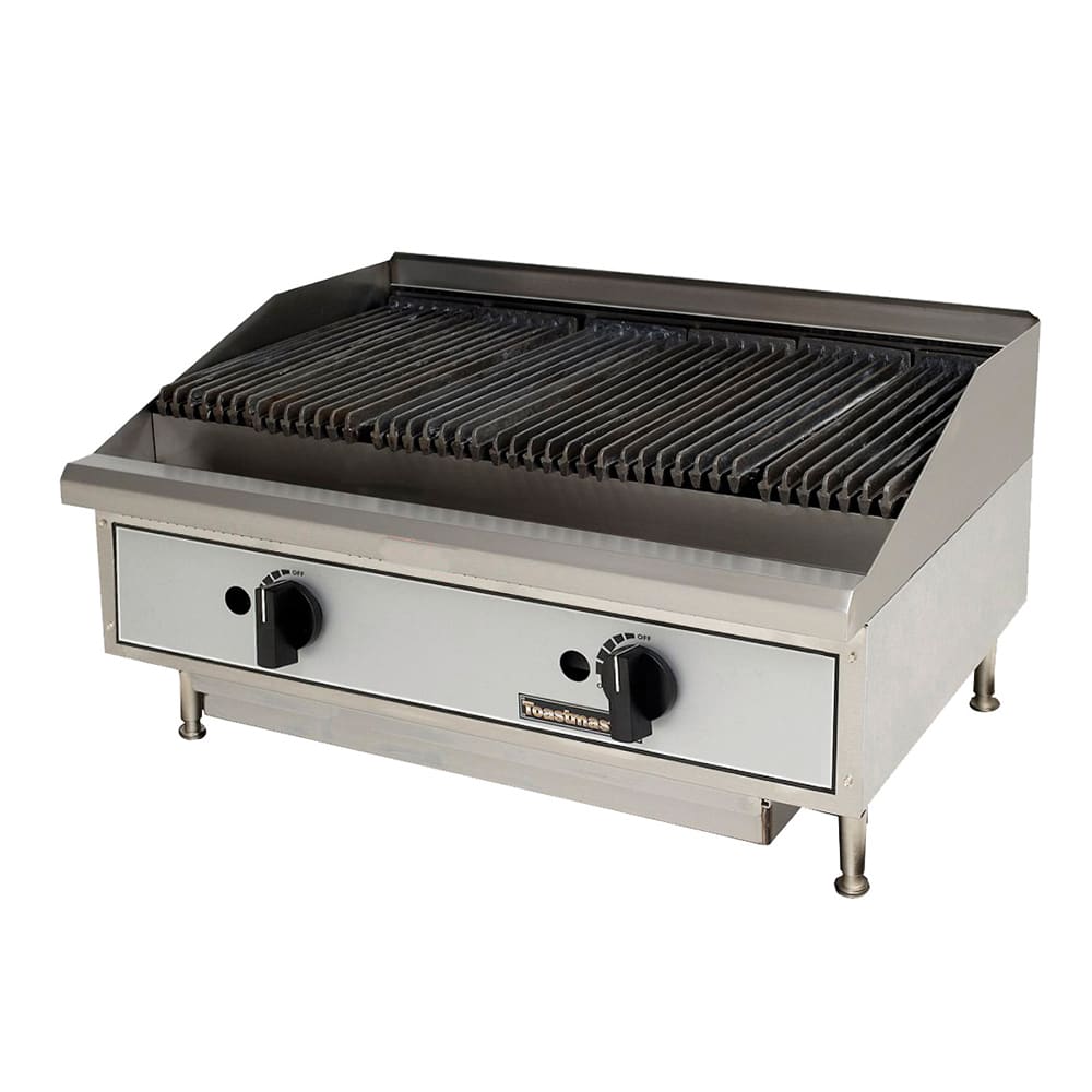 Toastmaster TMLC24 24" Gas Charbroiler w/ Reversible Grates, Lava Rock Lava Rock Grates For Gas Grills
