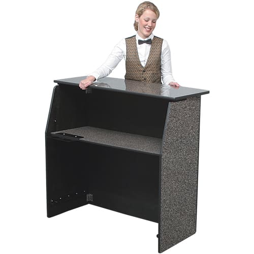 Ps Furniture Kt Pfb4 43 5 Folding Portable Bar W Storage Shelf Ps Furniture Kt Pfb4 43 5 Folding Portable Bar W Storage Shelf Blackstar Granite Laminate