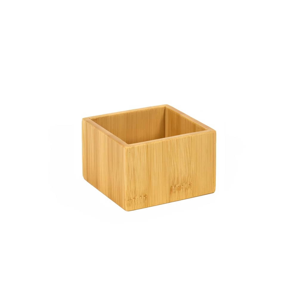 Cal-Mil 4-Slot Natural Bamboo Cup and Lid Organizer - 4 1/2W x 20