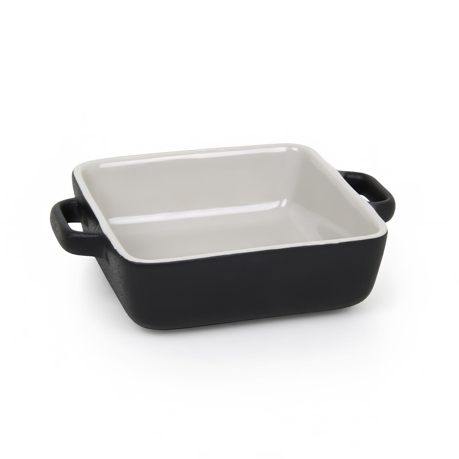 Front of the House DBO138BKC23 14 oz Square Kiln® Baking Dish