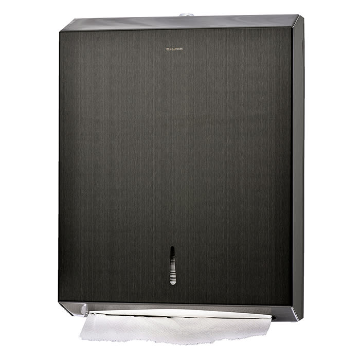 Alpine Industries 480AN Wall Mount Paper Towel Dispenser w/ 400 C Fold Capacity Stainless