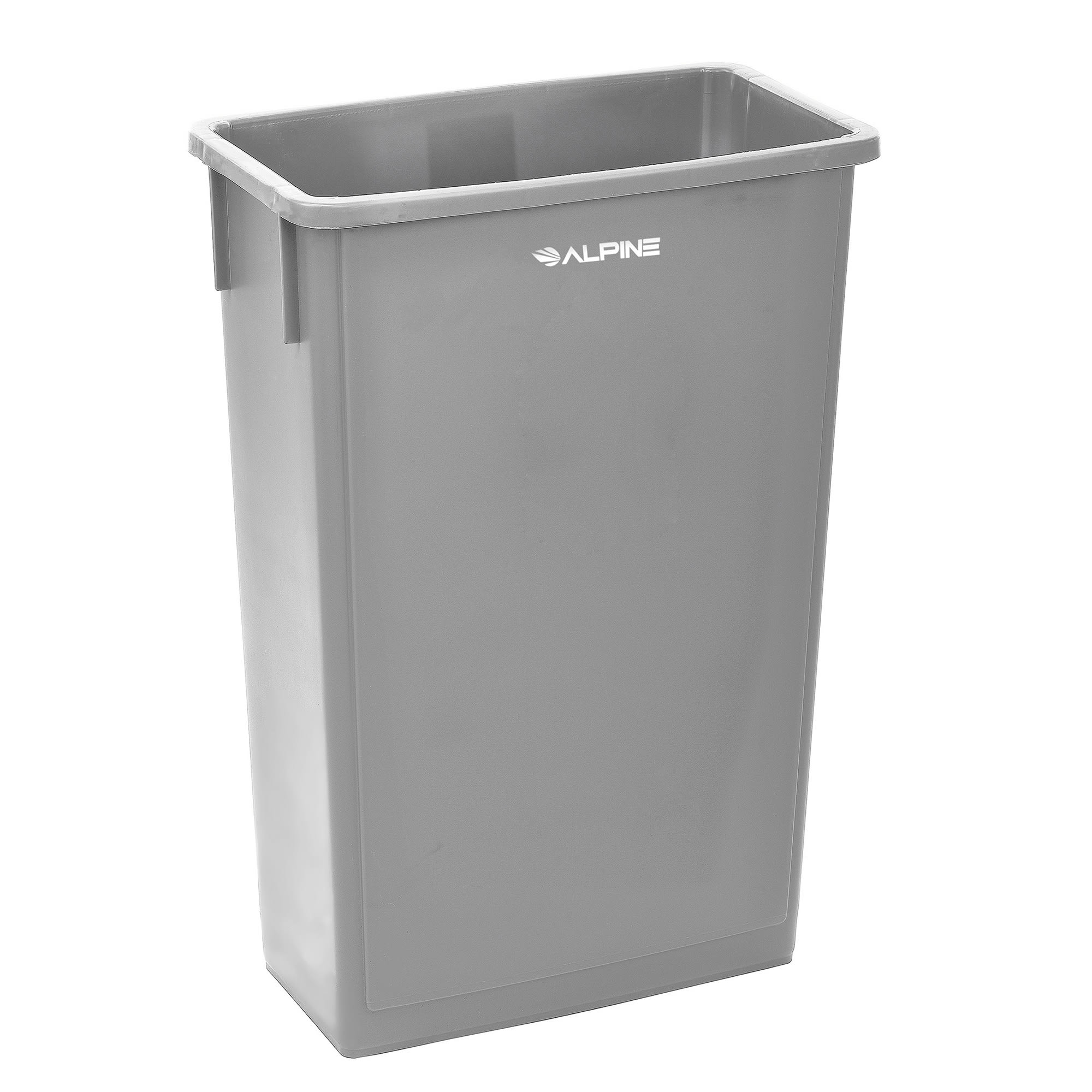 Rubbermaid FG354060BLA 23 Gal Rectangle Slim Trash Can, 22L x 11W x 30H, Black