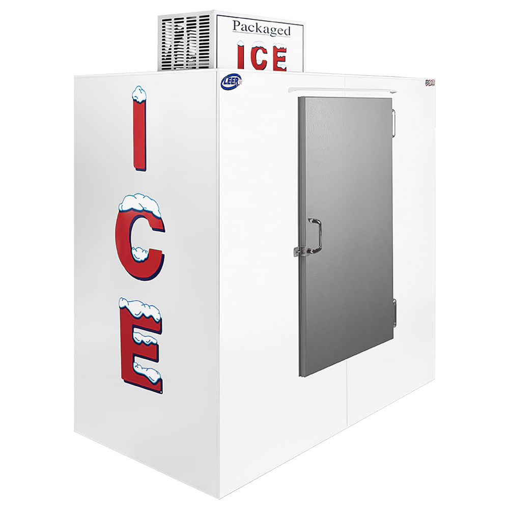 Leer, Inc. L065UASE 64" Outdoor Ice Merchandiser w/ (130) 10 lb Bag