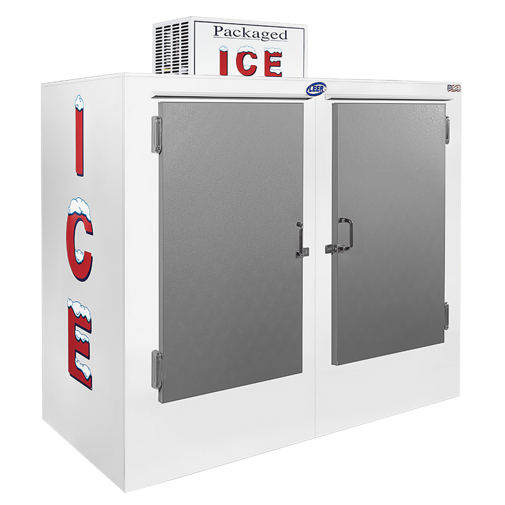 Leer, Inc. 75CS 73" Outdoor Ice Merchandiser w/ (180) 10 lb Bag