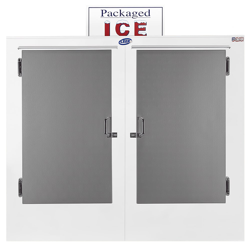 Leer, Inc. L075UASE 73" Outdoor Ice Merchandiser w/ (155) 10 lb Bag