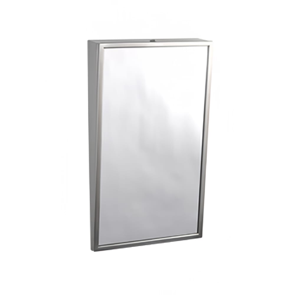 Gamco Ft 18x36 Fixed Position Tilt Mirror 18 X 36 Satin Stainless Gamco Ft 18x36 Fixed Position Tilt