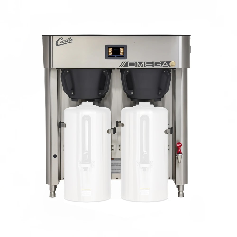 Curtis OMGT10 3 gal Twin Coffee Urn Brewer w/ Dispenser, 240v/3ph