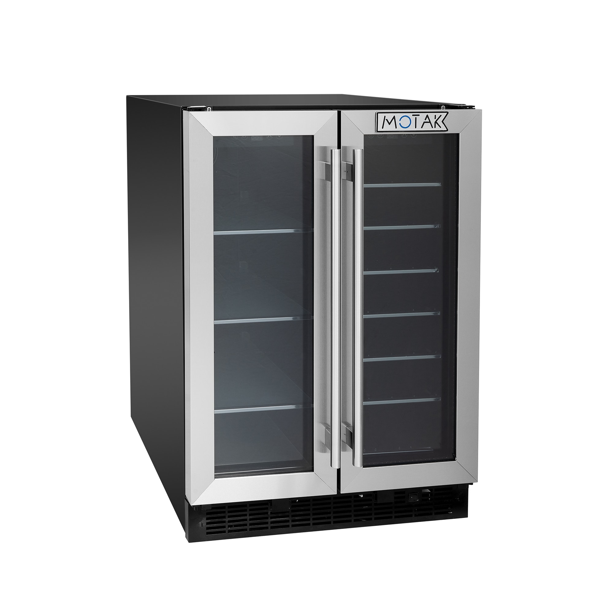 MoTak MXW-160WE 23 45 Two Section Wine Cooler w (2) Zone - 27 Bottle 