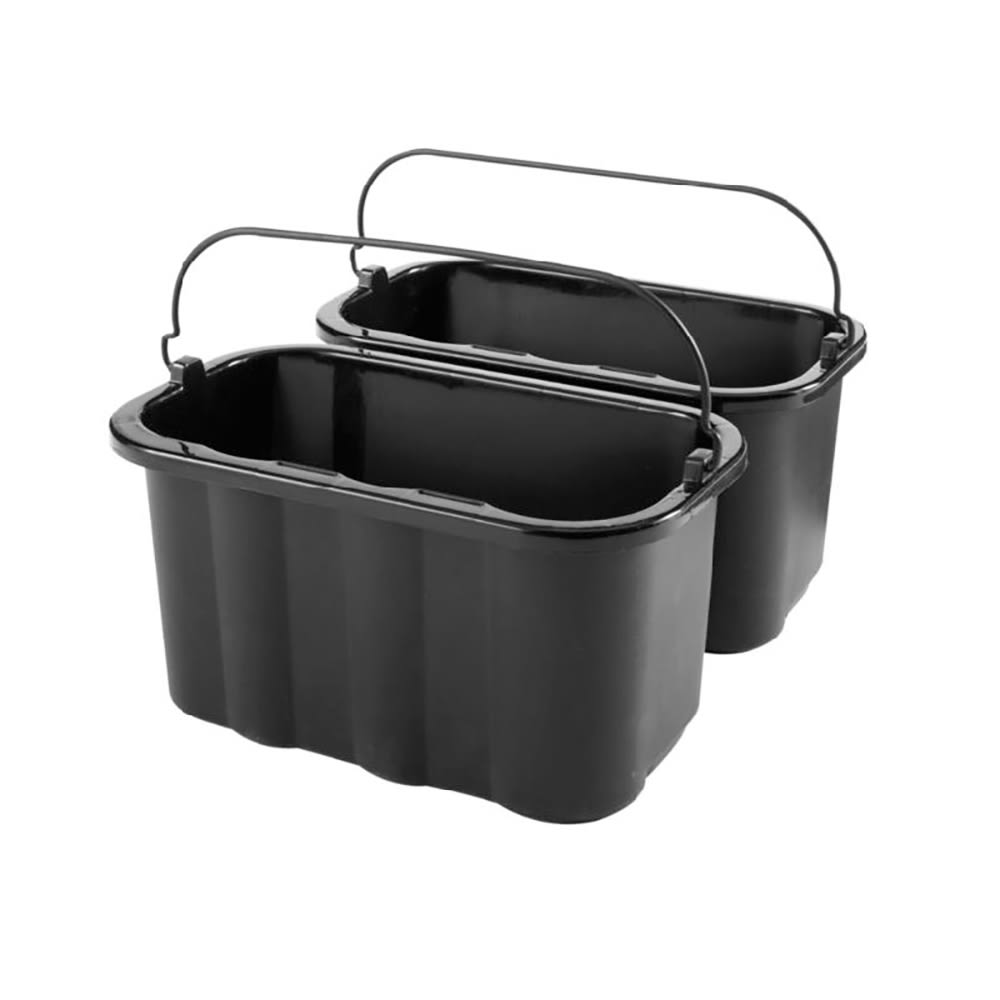 Rubbermaid Double Utility Pail, 17qt, Gray