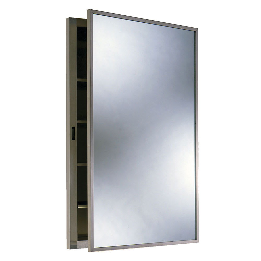 Bobrick B-398 Recessed Medicine Cabinet, Stainless Steel