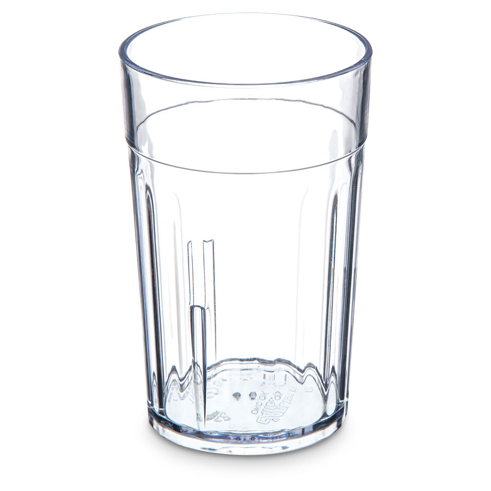 Carlisle 110407 Bistro 4 oz Tumbler- Clear Fluted Stackable San