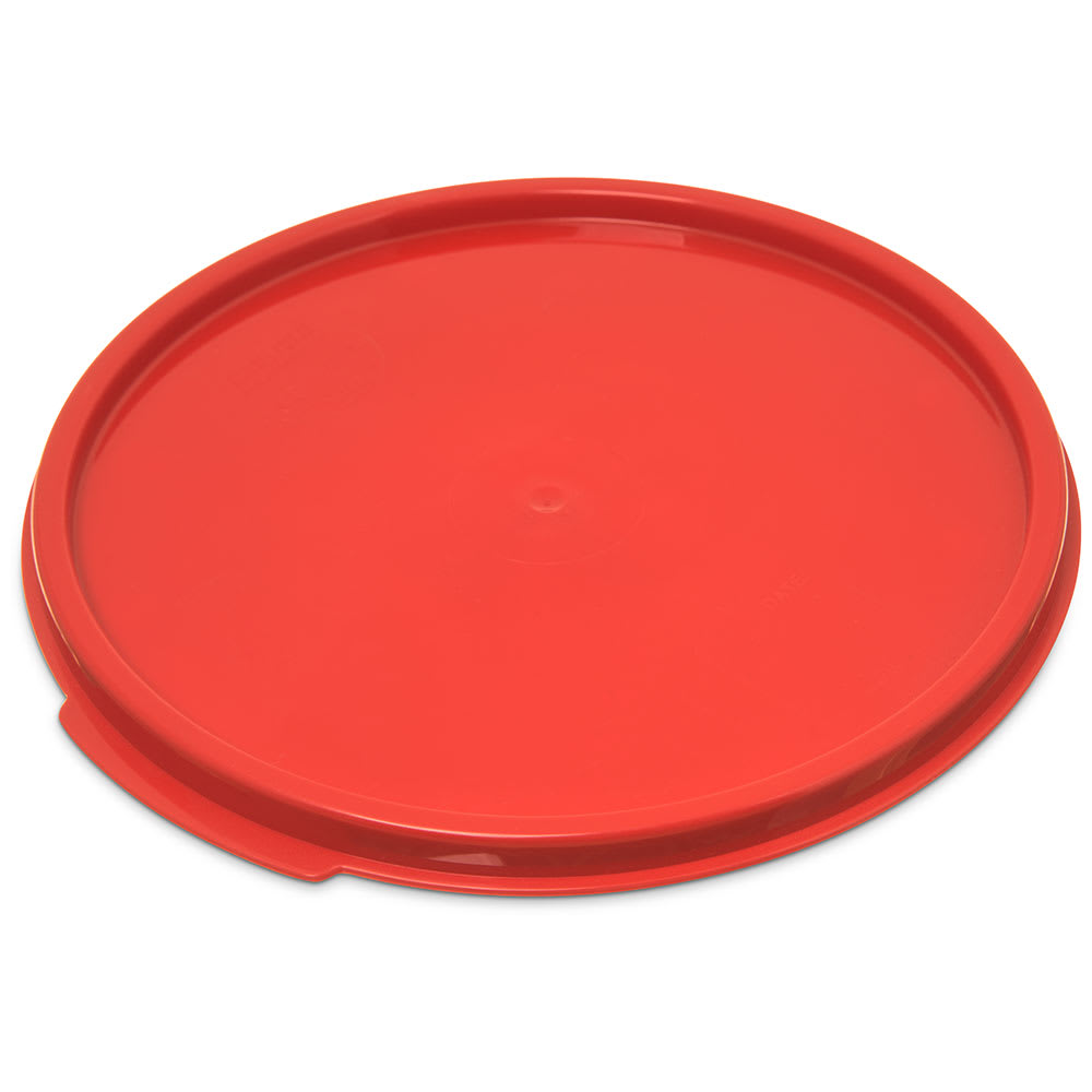 Carlisle 1077205 Food Storage Lid, for 6 & 8 qt Containers, Round, Red