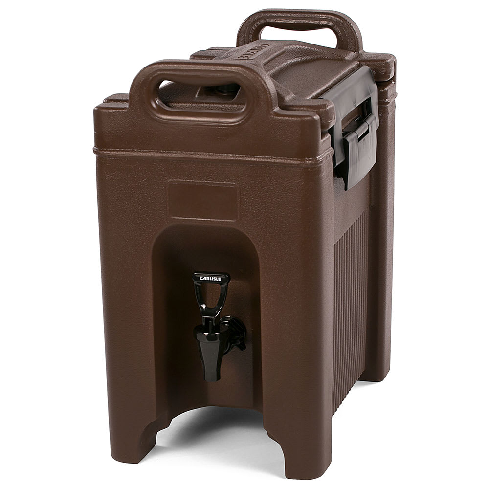 Cambro 250LCD131 Dark Brown 2.5 Gal Beverage Camtainer