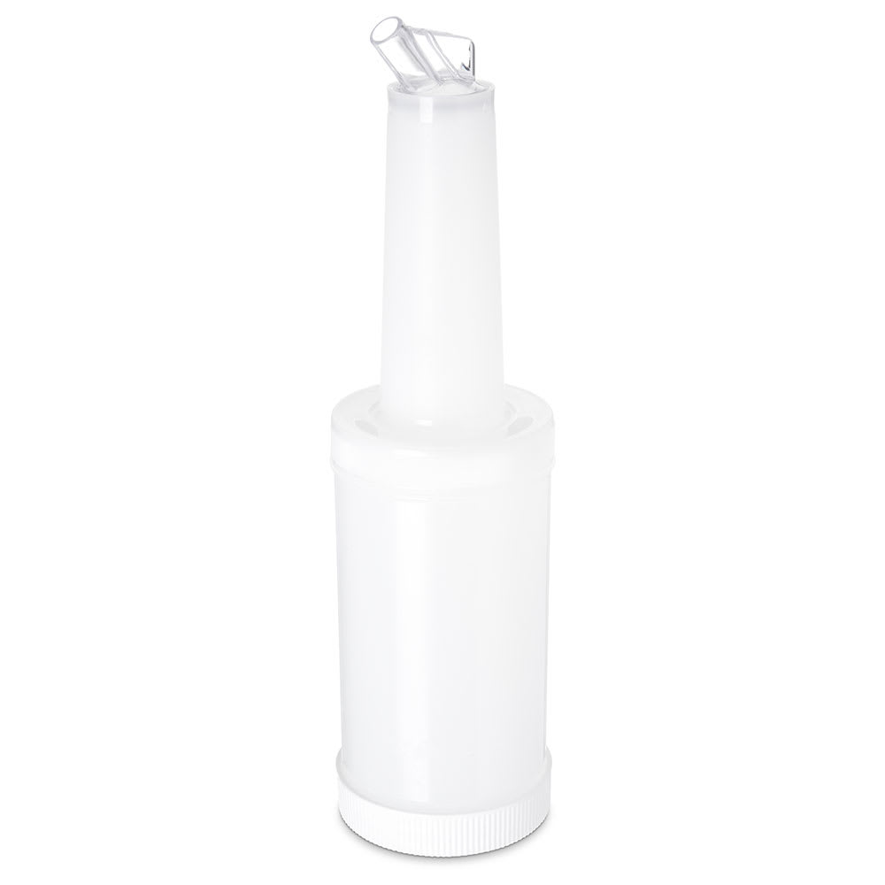 Carlisle PS601N02 32 oz Store 'N Pour Quart Complete - Polyethylene, White