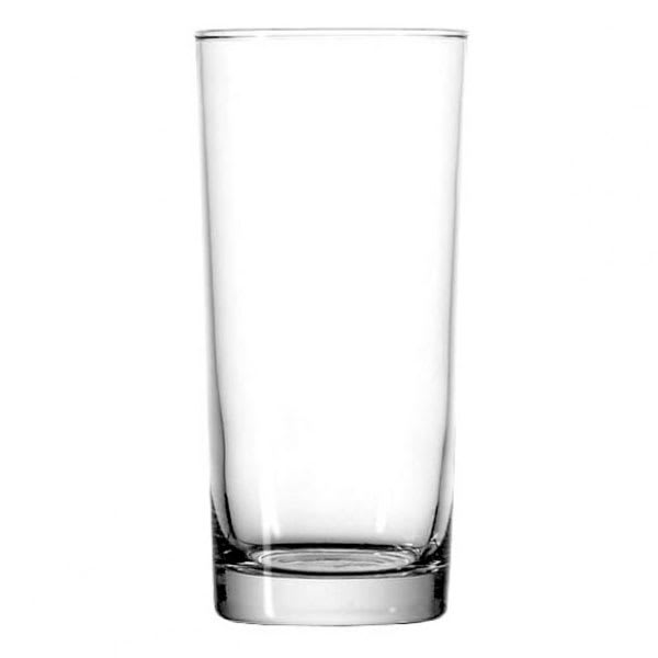 Clear Short Tumbler Glass with Colored Base for Iced Tea Cups