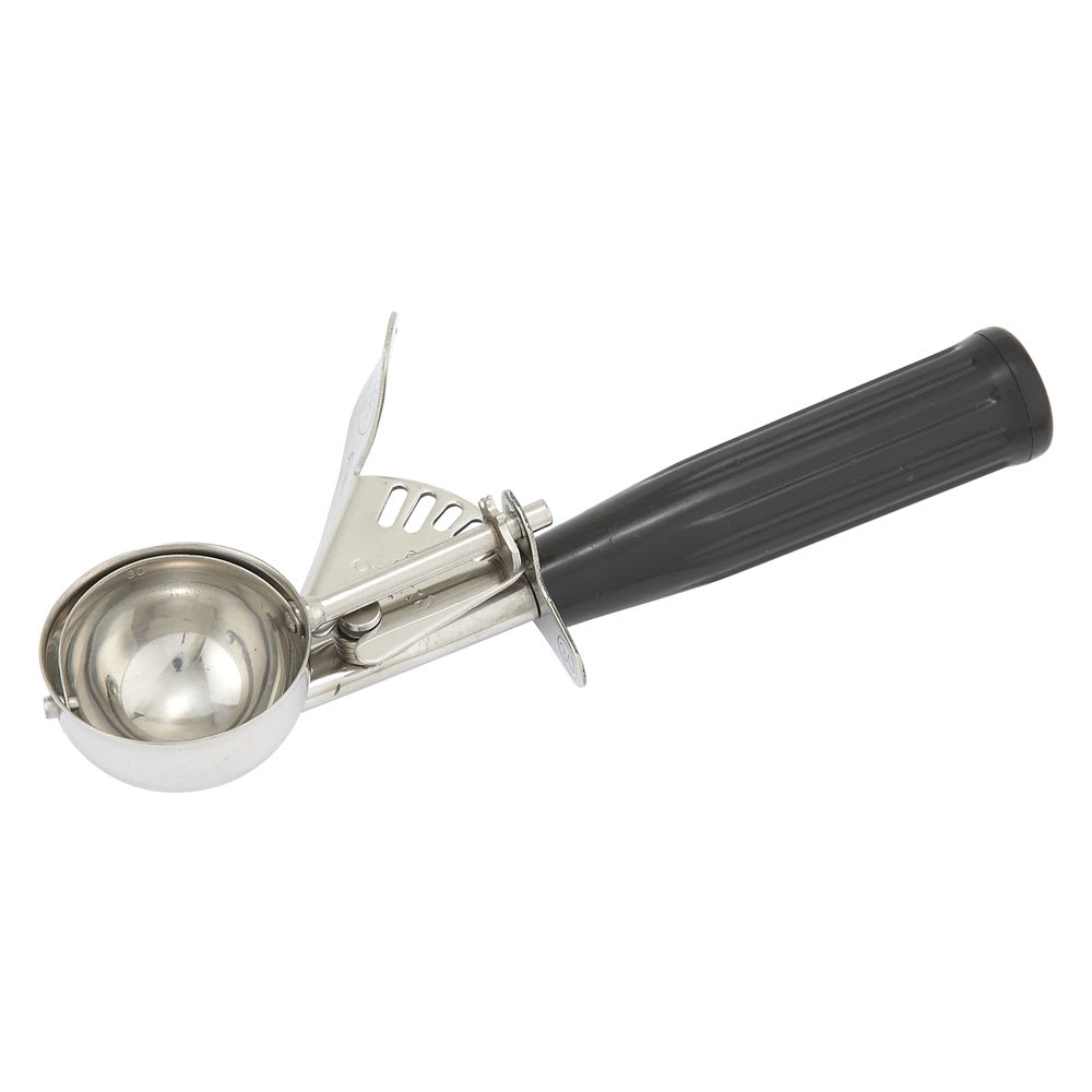 Vollrath 47146 Disher Ice Cream Scoop - Black - Size #30 - 1 oz.