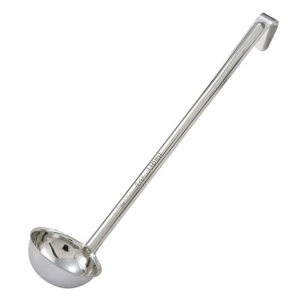 Tablecraft 5 oz Grey Silicone Ladle - 10 3/4L