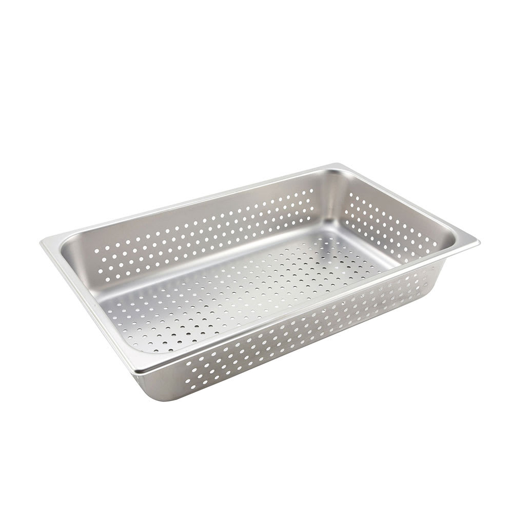 Winco SPJM-104 - Full Size Anti-Jamming Steam Pan, 4 Deep