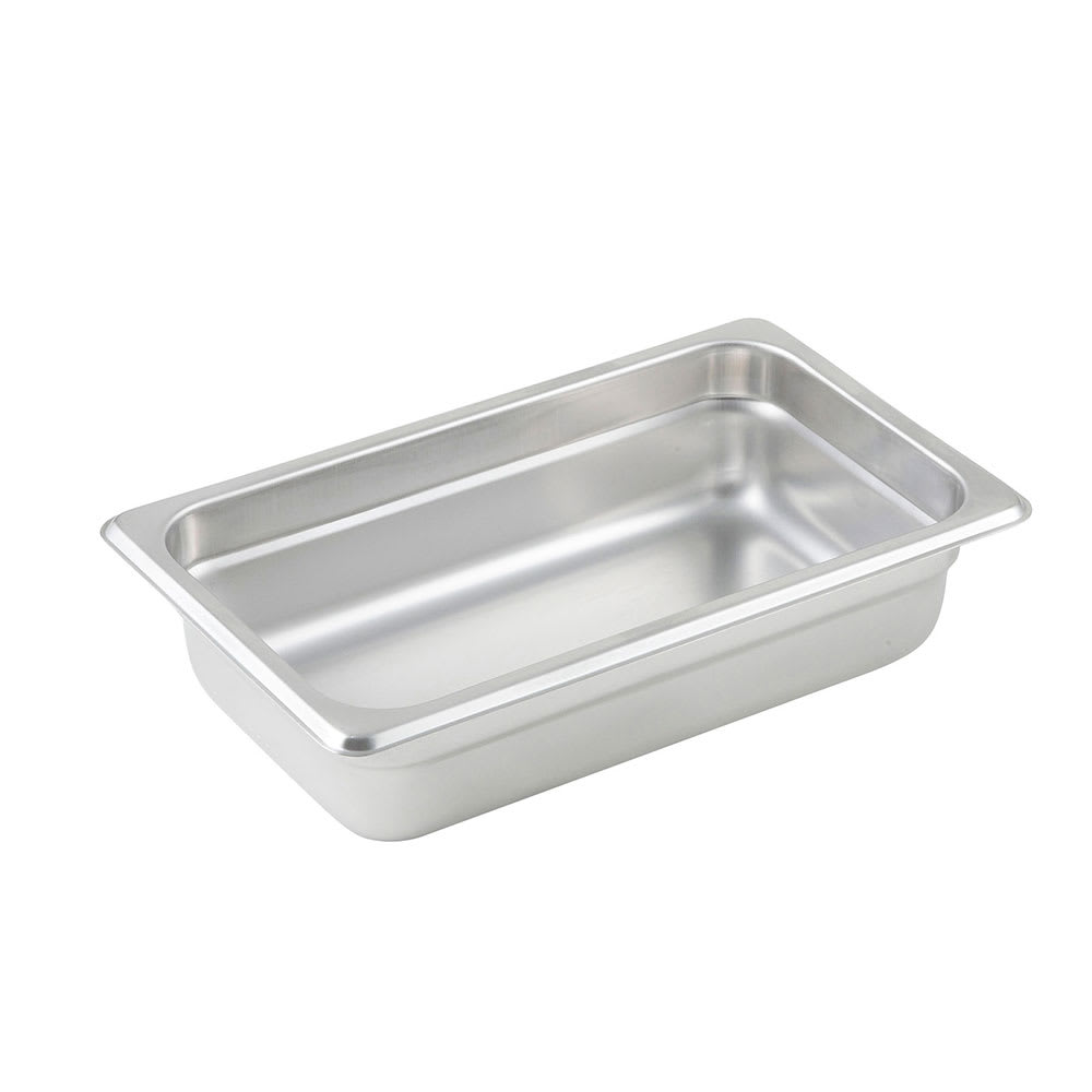 Winco SPJL-402 Quarter Size Steam Pan, Stainless