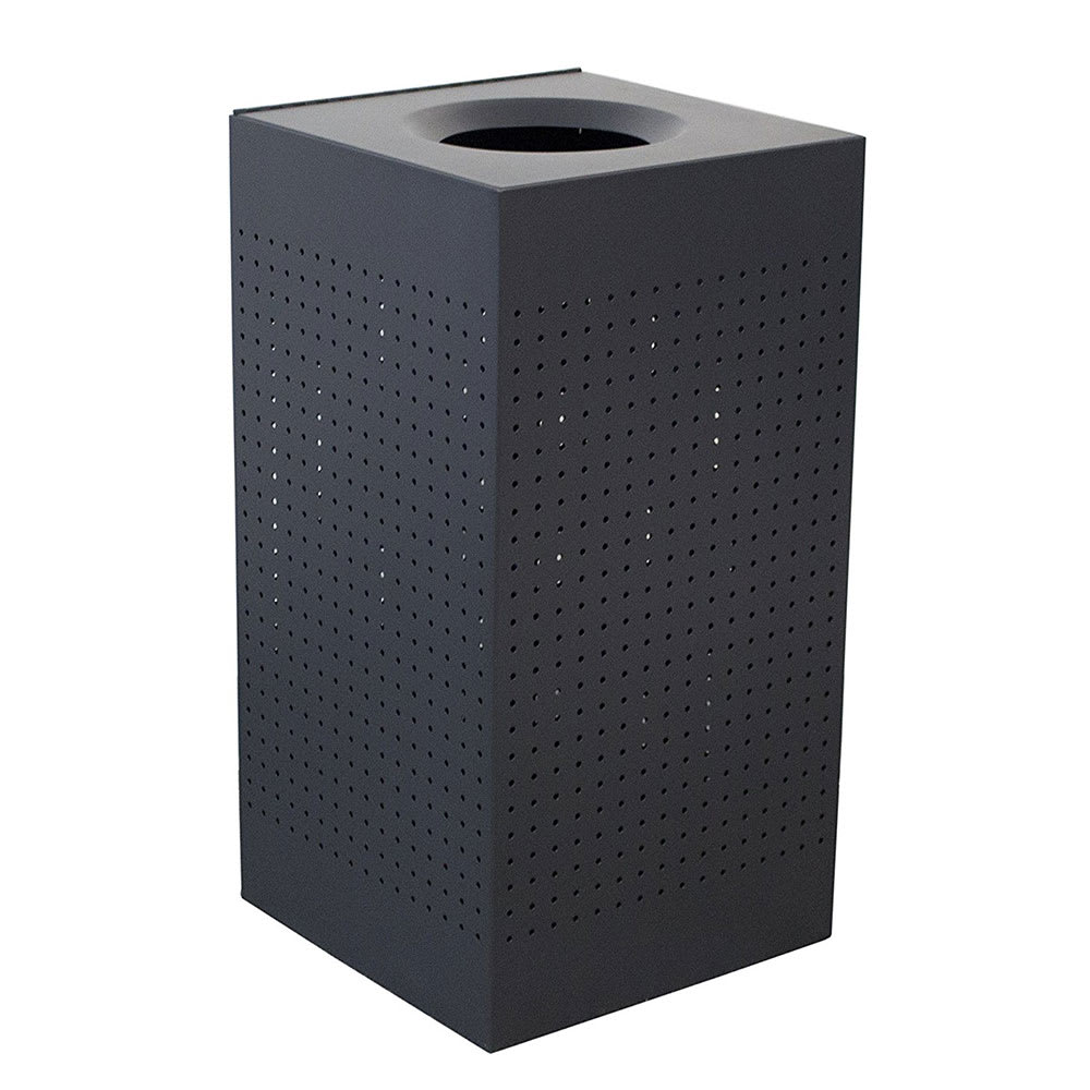 25 Gallon The Celestial CL25-BK Metal Indoor Trash Can Black