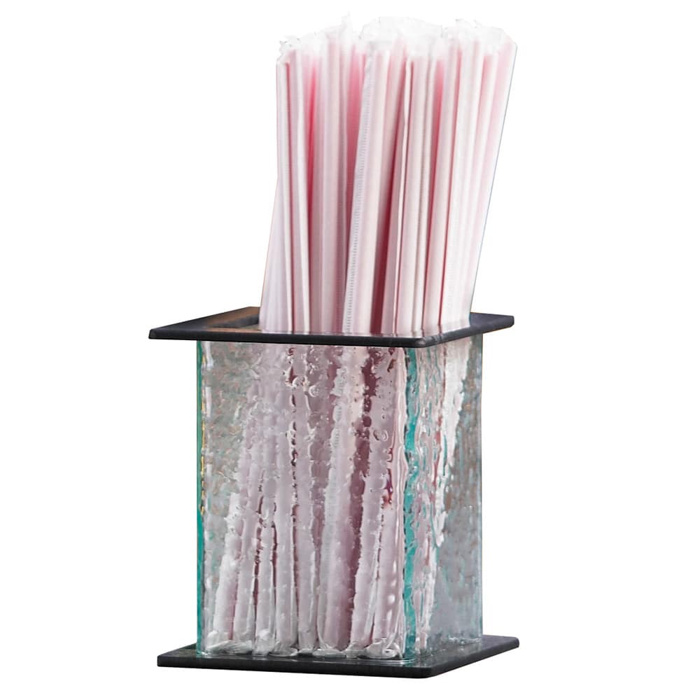 Cal-Mil 1228-4 Faux Glass Straw Holder