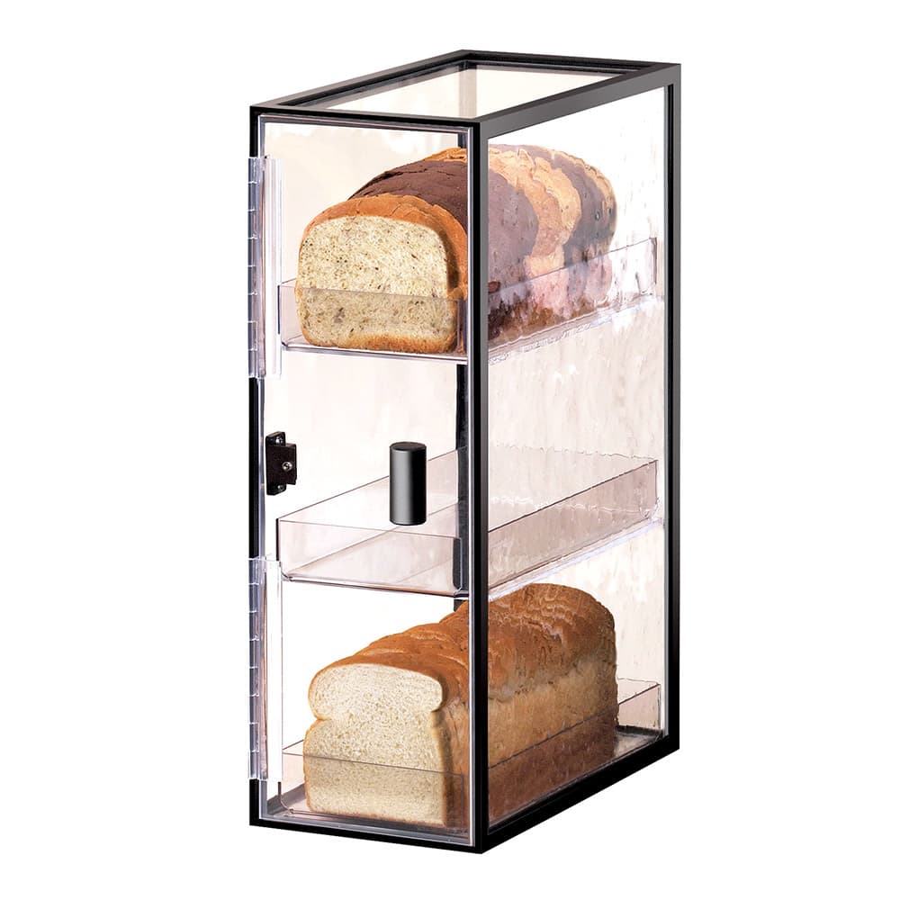 Cal-Mil 1720-3 3 Tier Vertical Bread Case w/ Wire Frame & Textured ...