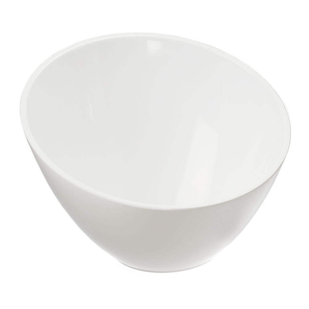 30 qt White Plastic Mixing Bowl - 23 3/4Dia x 8 1/2H