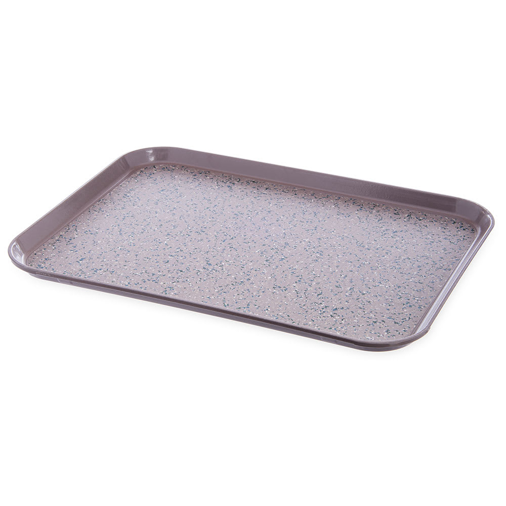 DINEX Onyx Fiberglass Flat Meal Delivery Tray - 20L x 15W