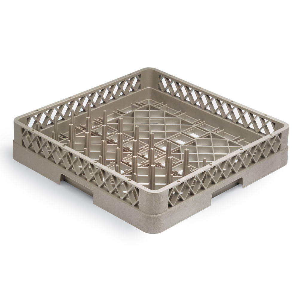 Vollrath TR23 Full-Size Dishwasher Sheet Pan Rack - Holds 3 Pans, Open End, Beige Peg Dish Rack