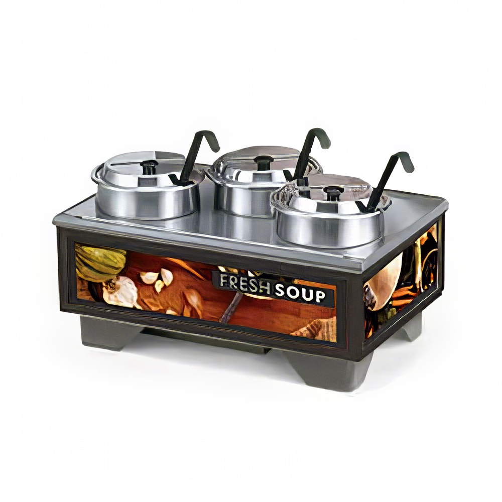 Vollrath 720202103 Full Size Soup Merchandiser Base - Country Kitchen, Menu  Board, 7 qt Accessories, 120v