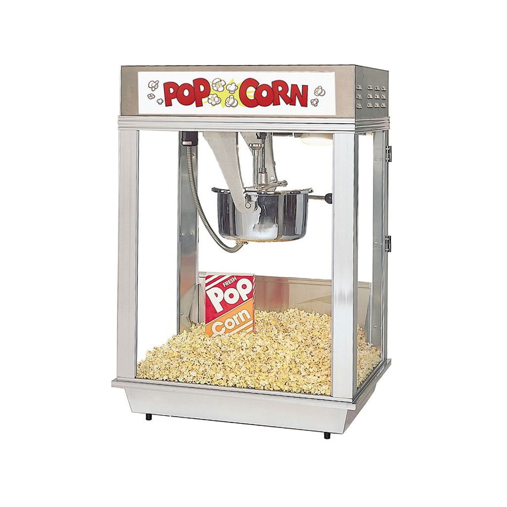 Gold Medal 2551 Titan Value Line 6 oz Kettle 20 5/8 Wide Countertop  Electric Popcorn Machine With Heated Corn Deck, 120V 1250 Watts