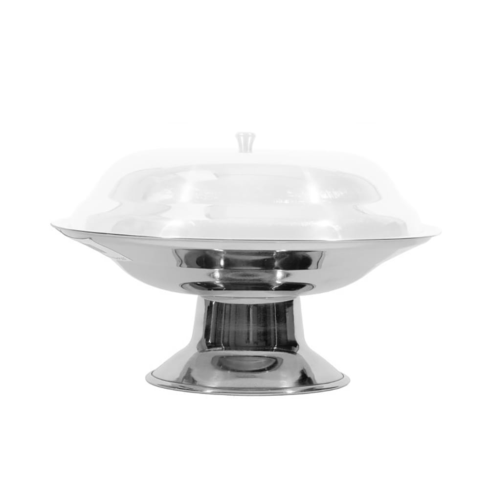 Town 25285 Stainless Compote Dish, Footed Base, Without Cover, 8 1/2 in