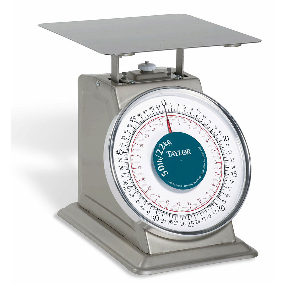 Winco SCAL-D22 22 lb Digital Portion Control Scale - 6 Square Platform, Stainless Steel