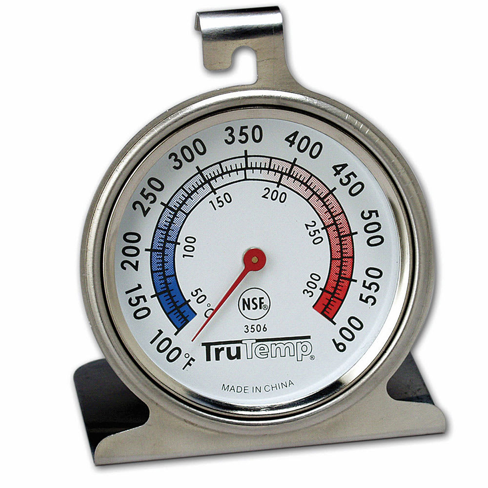 I bought an oven thermometer. This is made of stainless steel. My