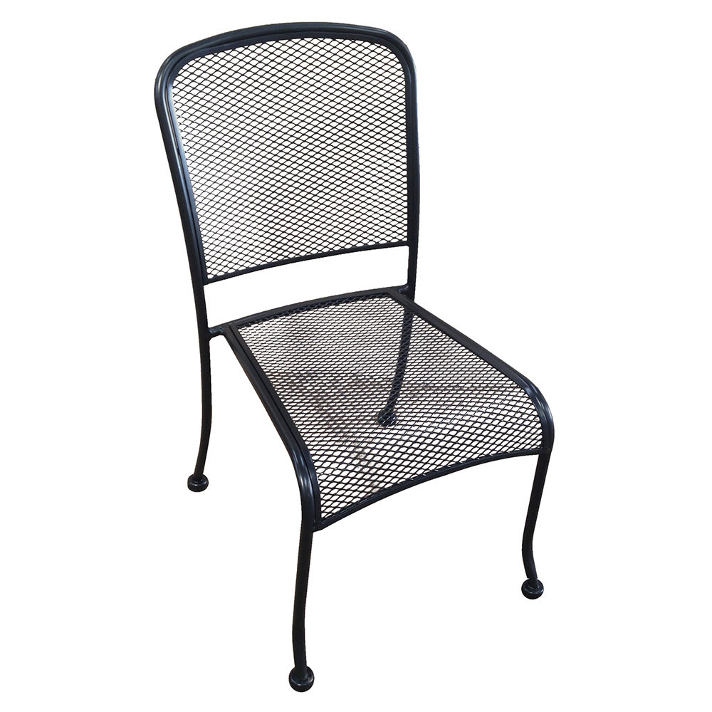 Black rod discount iron patio chairs