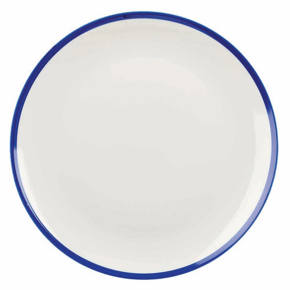 Plates with shop blue rim