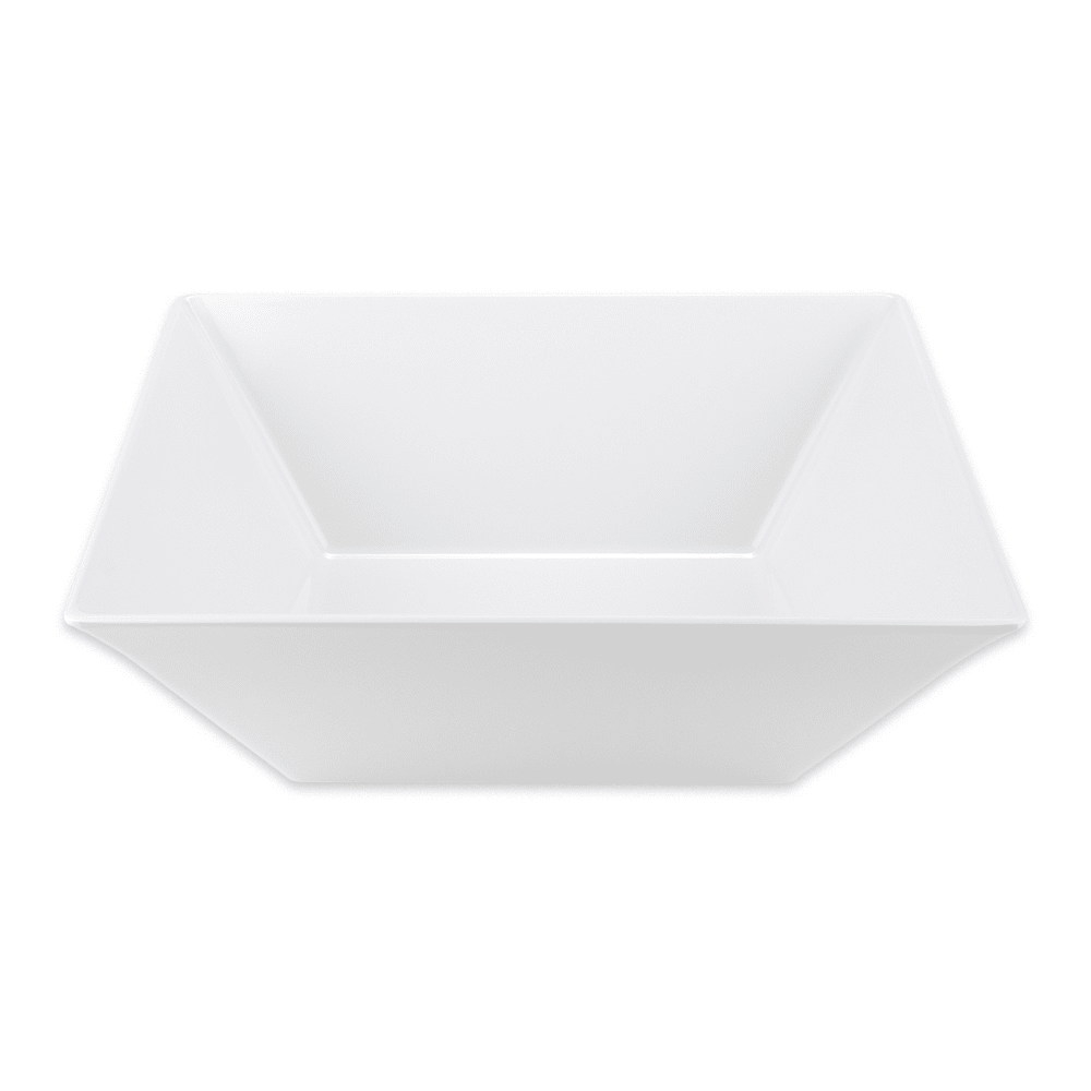 GET ML 249 W 12 4 5 Qt Square Melamine Serving Bowl White   284 Ml249w 