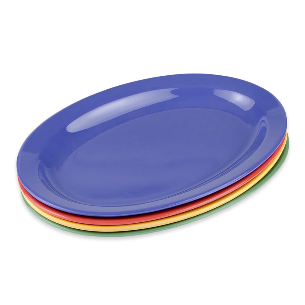 GET OP 610 MIX 10 X 6 3 4 Oval Supermel Platter Melamine Assorted   284 Op610mix 