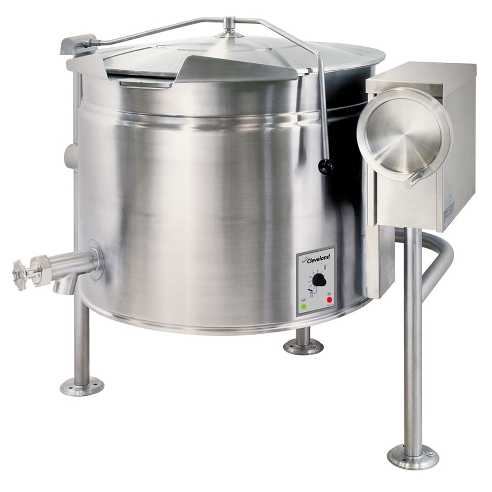 Tilting Kettle, electric, 30 gallon capacity, full jacket, thermostatic  control, crank tilt with