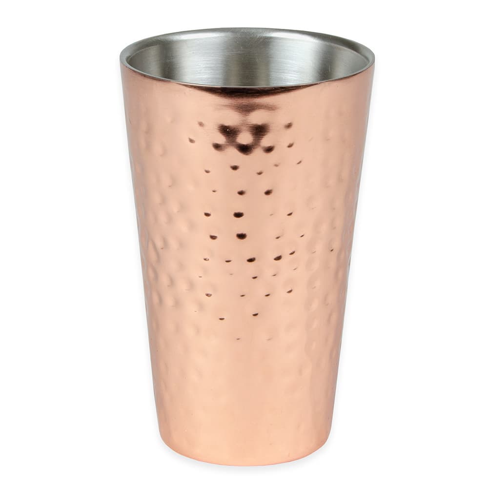 American Metalcraft HMTC16, Tumbler, Stainless Steel, Hammered, Copper, 16 oz.