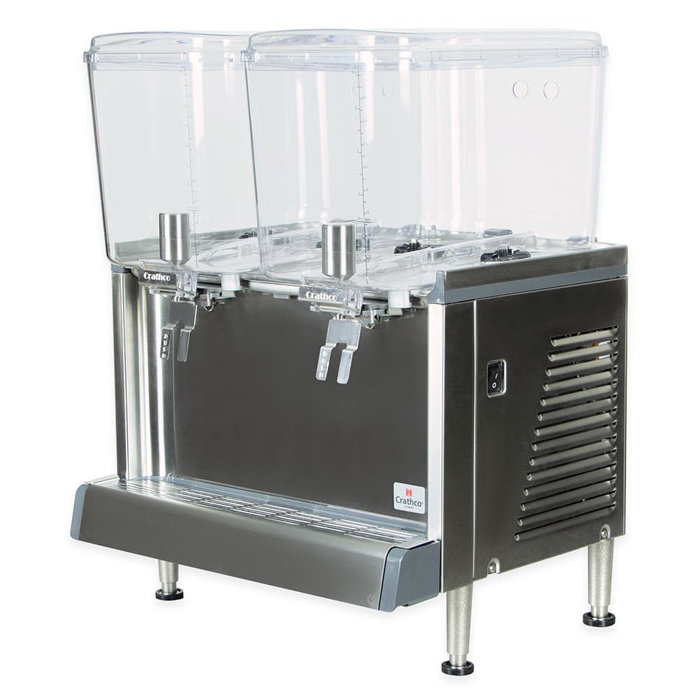 Crathco CS-2D-16-290 Refrigerated Drink Dispenser w/ (2) 4 3/4 gal
