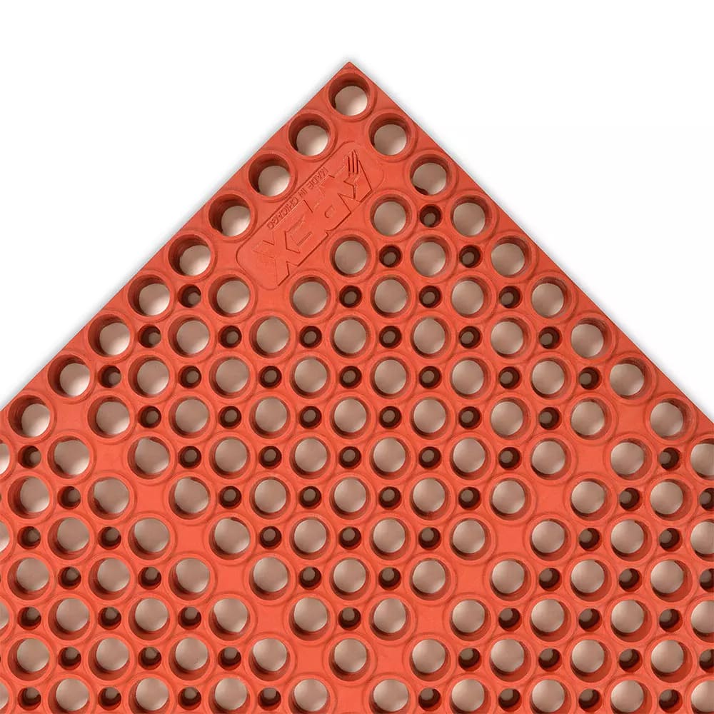 NoTrax T11S3958RD San-Eze II Grease-Proof Floor Mat, 3 1/4' x 4 7